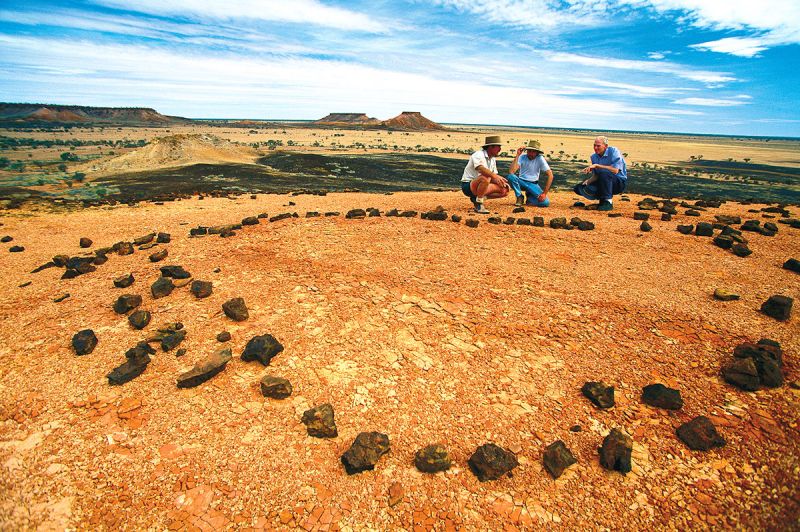 Stone arrangement, Outback Queensland 