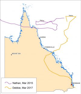 Cyclone track, 2015–2017